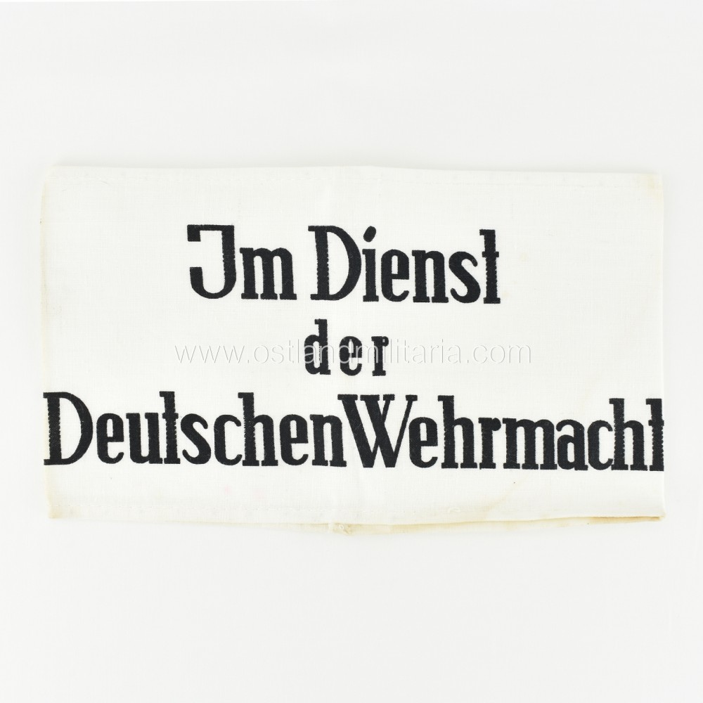 "Im Dienst der Deutschen Wehrmacht" armband Germany 1933–1945