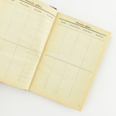 Latvian SS legionnaire pocket calendar Germany 1933–1945