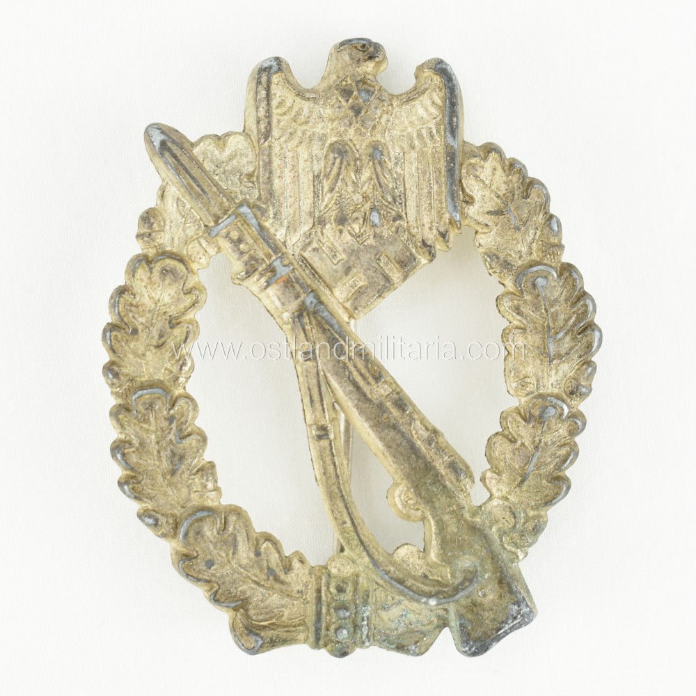 Infantry assault badge in silver by Unknown manufacturer Germany 1933–1945