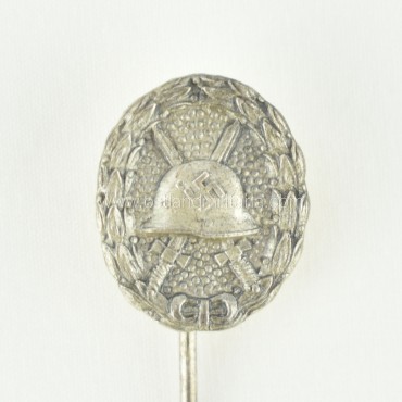 Wound badge in silver miniature, 1st pattern, L/18 Germany 1933–1945