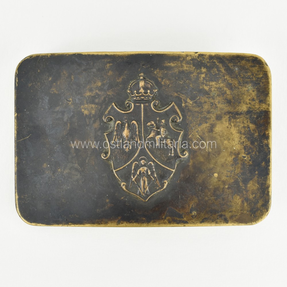 Belt buckle with an insignia of the 1863–1864 Insurrection Lithuania
