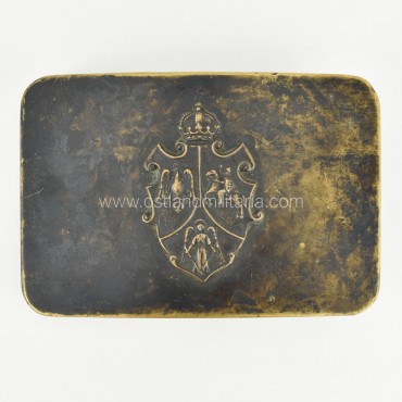 Belt buckle with an insignia of the 1863–1864 Insu...