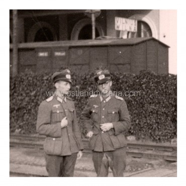Photo of German Army soldiers at Vilnius Railway S...