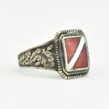 Latvian patriotic ring worn by SS troops Germany 1933–1945
