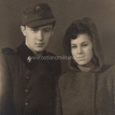 Photo of Estonian SS-volunteer Aksel Tanner with a woman Germany 1933–1945