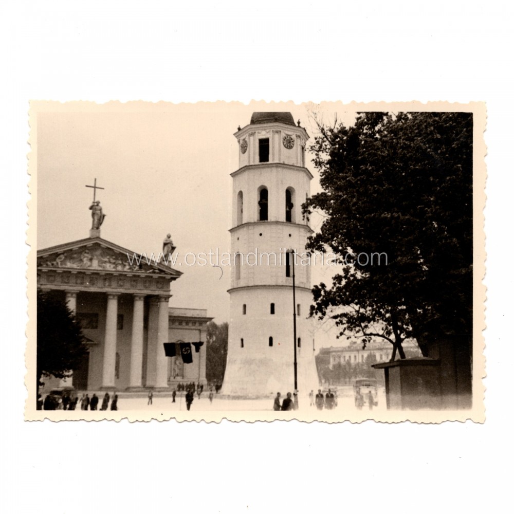Photo of Vilnius Cathedral, Lithuania. 1941-1944 Germany 1933–1945