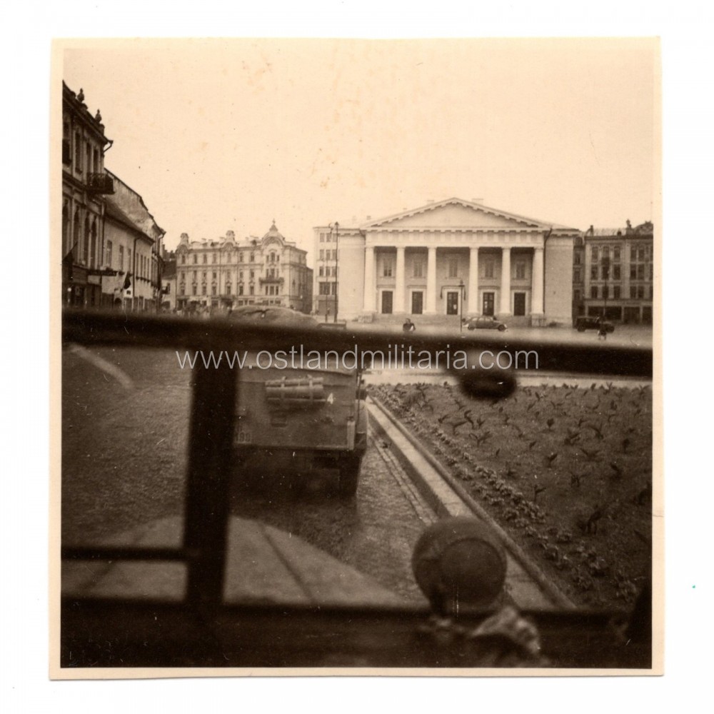Wartime photo of the Vilnius Town Hall Square Germany 1933–1945