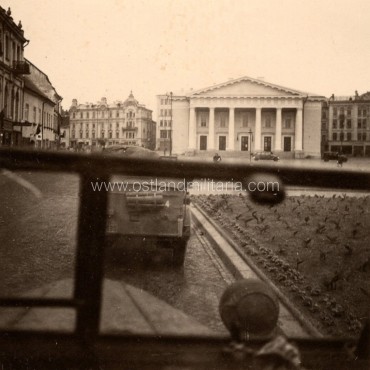 Wartime photo of the Vilnius Town Hall Square Germany 1933–1945