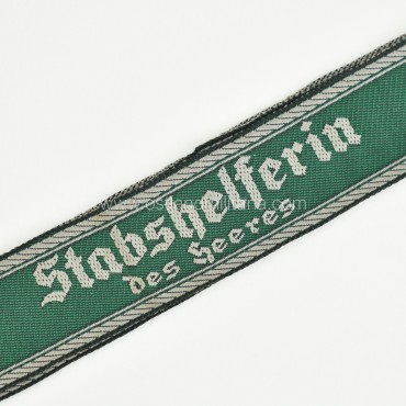 Stabshelferin des Heeres cufftitle, uniform removed Germany 1933–1945