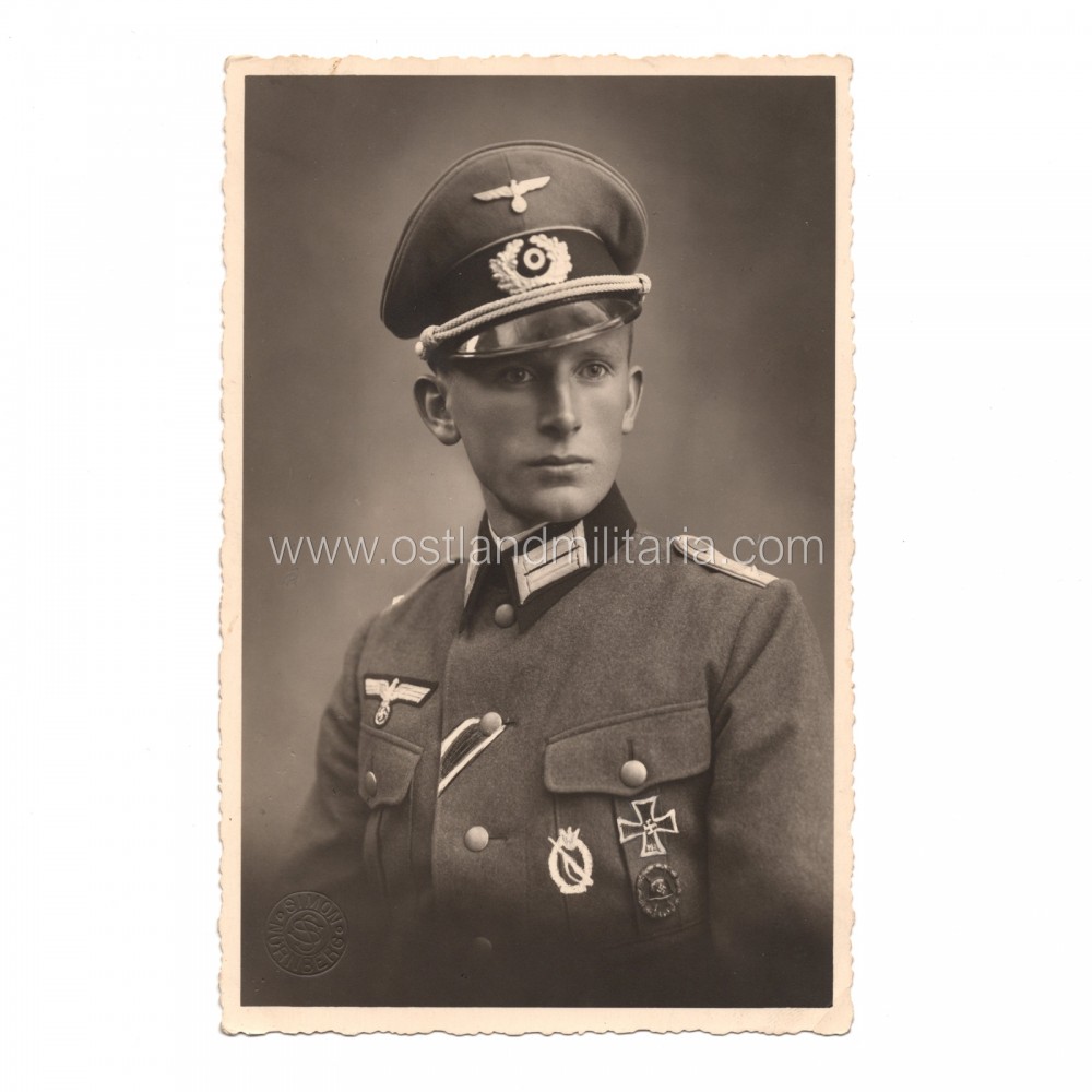 Oberleutnant photo, KIA (?) with awards added later Germany 1933–1945
